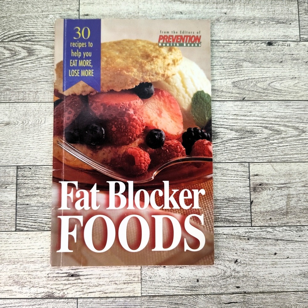 Fat Blocker Foods Prevention Cookbook Booklet 1990s Recipes Wellness-core